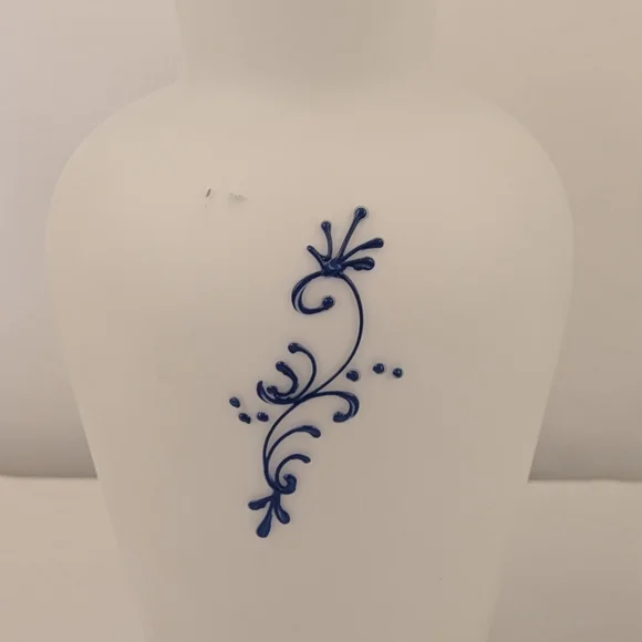 Vintage Frosted Glass Vases - Picture 3 of 10